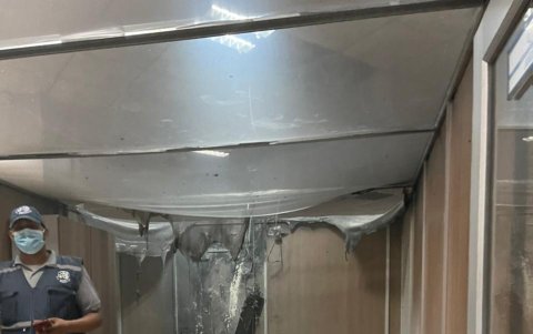 Asi quedó el área donde también se produjo un conato de incendio en Albán Borja.