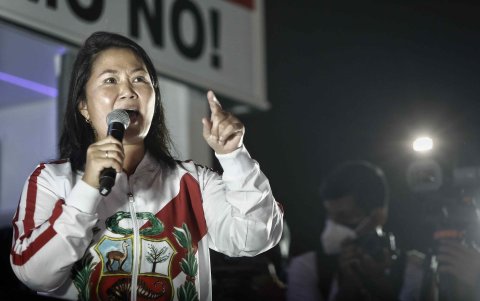 La líder opositora peruana Keiko Fujimori, en una fotografía de archivo.