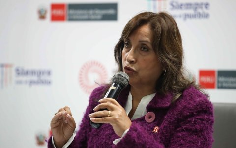 La vicepresidenta de Perú, Dina Boluarte, en una fotografía de archivo