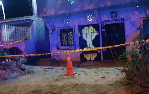 En La Libertad, la vivienda afectada permanece cercada para investigar el caso.