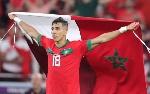 Jawad El Yamiq, uno de los referentes en defensa del conjunto marroquí.