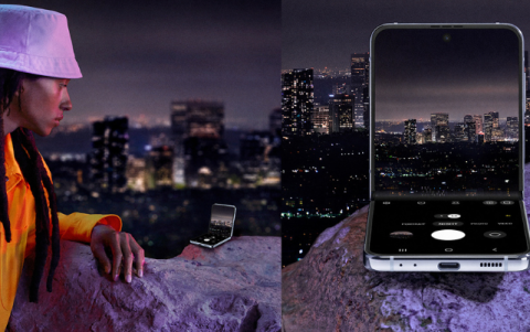 El modo nocturno desde un Z Flip4.