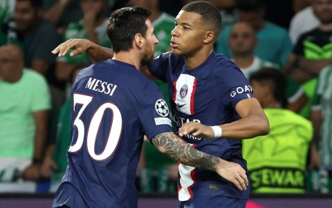 Lionel Messi y Kylian Mbappé son compañeros en el París Saint-Germain.