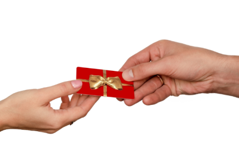 Referencial. Tarjeta de regalo.