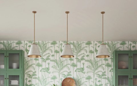 Revestimiento en forma de vegetación color verde