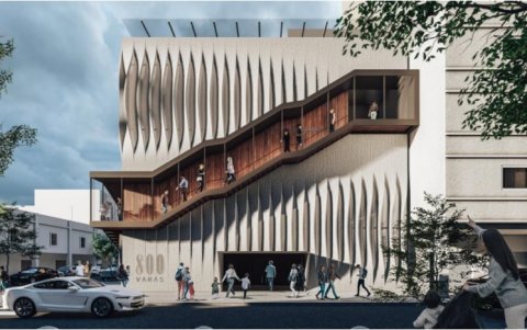 Render del Centro Cultural 800 varas.