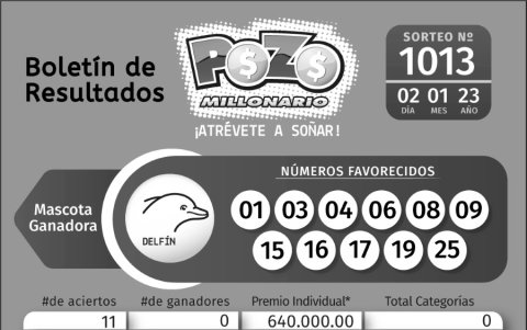 BOLETIN POZO 1013, LUNES 2 DE ENERO DE 2023