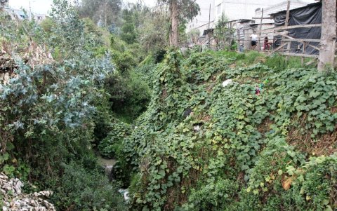 Al filo. Existen casas que colindan con esta formación natural