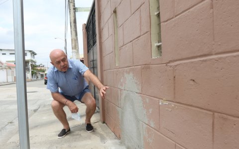 2. Casas afectadas. En la calle Habana se puede observar las consecuencias de los choques