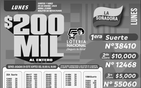 _BOLETIN LOTERIA 6863, LUNES 9 DE ENERO-2023