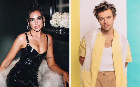 Dua Lipa y Harry Styles, dos de las estrellas musicales del momento.