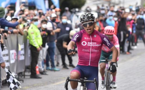 Huera ganó con el Team Banco Guayaquil el Nacional de Ruta 2022.