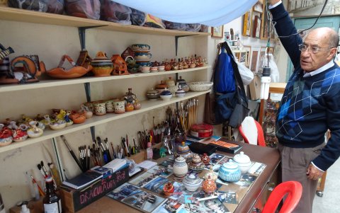 Casa adentro. El lado artístico de Vanegas se evidencia en una serie de cuadros que ha ejecutado.