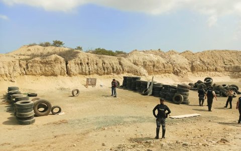 La pequeña pista serviría además, cree la Policía, para el adiestramiento de los motorizados en los momentos de escape.