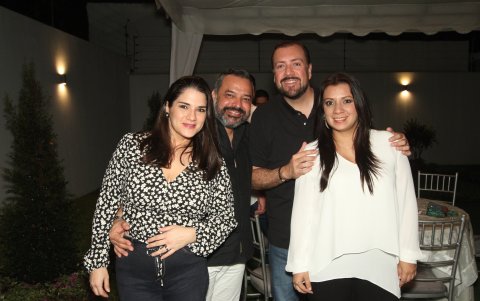 María del Rosario Cabrera, Leonardo Velázquez, Fernando Camposano y Paula Moscoso.