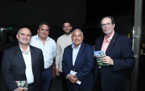 Fabricio Espinoza, Javier Ortiz, Hugo Borja, Ernesto Pesantes y Carlos Hahn.