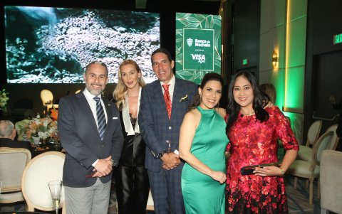 Andrés Álvarez, Vanessa Graf, Juan Carlos Ullauri, Sandra Balseca y Vicky Cepeda.