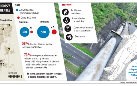 Índice de suicidios y causas recurrentes.