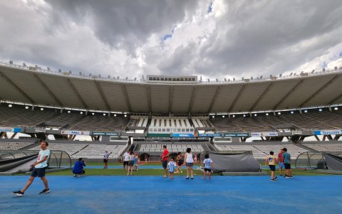 El interior del estadio Mario Alberto Kempes.