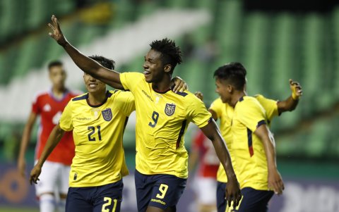 Justin Cuero fue el autor del tanto del empate que Ecuador el viernes.