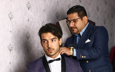 Bruno Barbieri y Julio Medina durante la sesión de fotos para EXPRESIONES.