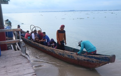 La mayoría de los moradores vive de la pesca