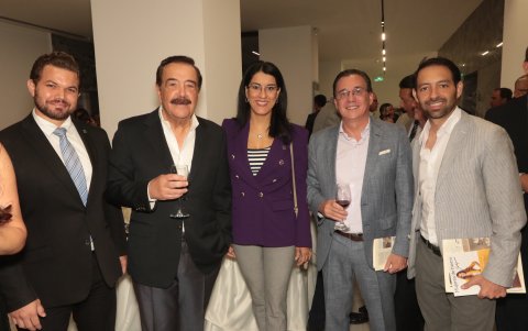 Mario Cuvi, Jaime Nebot, Gilda Alcívar, Fidel Márquez y Carlos Ortega.