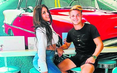 Nathalie Carvajal y Robertino Insúa en sus tiempos felices.