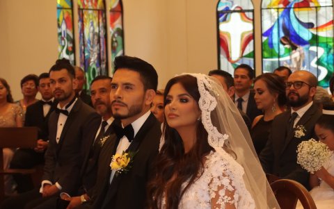 La novia lució muy hermosa.