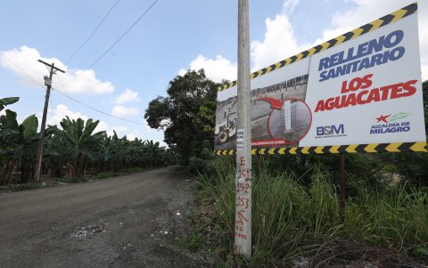 Milagro figuró en la lista de 2021, y ahora destaca en un cartel el ‘Relleno Sanitario Los Aguacates’.