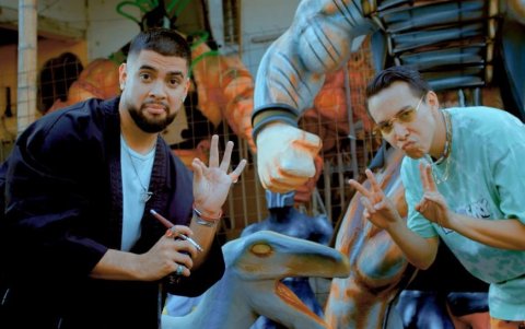 Toño con Álex Vizuete.