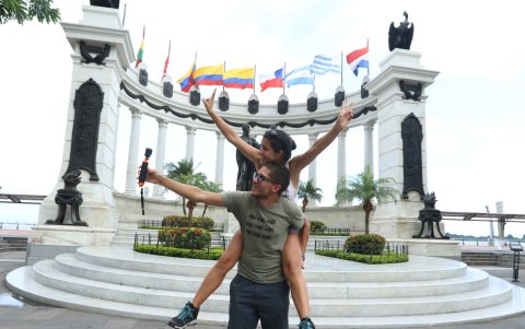 Los jóvenes disfrutaron en Guayaquil