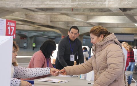 Derecho. María González acudió al Pabellón de Cristal, en Madrid.