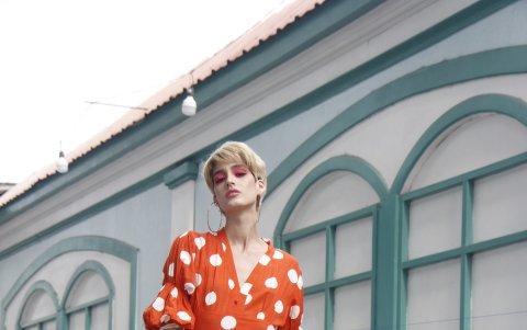 Estampado de polka dots.