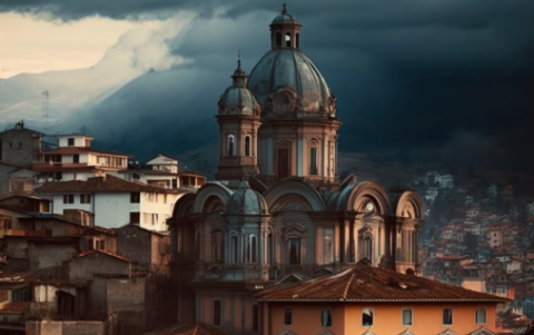 Cuenca al estilo Gotham City.