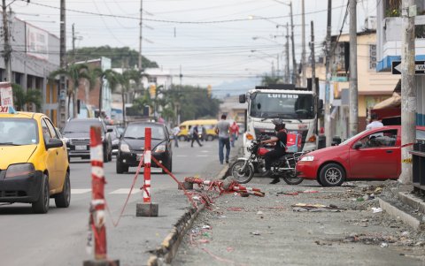 Trabajos. Algunos tramos de los carriles exclusivos, como en la calle Venezuela, no están terminados.