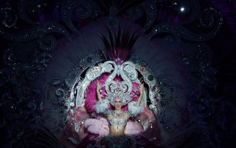 Ella llevaba la fantasía Lisboa del diseñador Santi Castro.