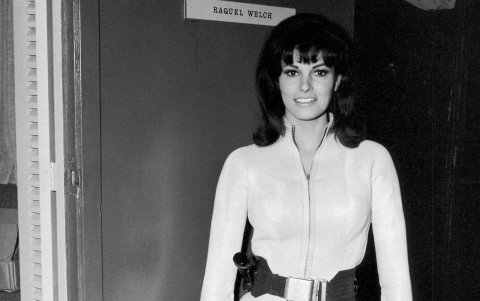 Raquel Welch tras cámaras de El viaje fantástico