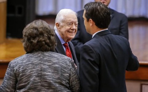 Carter cumplió el pasado 1 de octubre 98 años. En la imagen, un registro de agosto de 2015, en Atlanta (Georgia, EE.UU.).