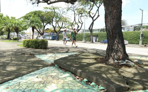 En la Francisco de Orellana, los ciudadanos tienen dificultades para transitar por estos puntos.