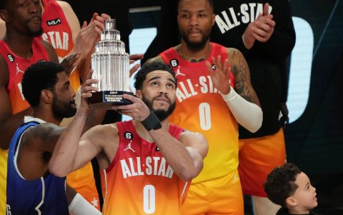 Jayson Tatum fue designado MVP al anotar 55 puntos, récord histórico en un All Star Game.