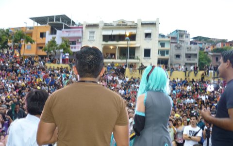 Plaza Colón era el lugar predilecto para organizar convenciones de anime.