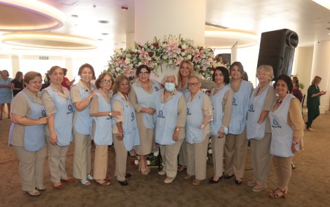 Los mandiles azules fueron un pilar fundamental para el éxito del evento.