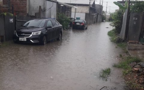 Desde el sector Los Ficus también se reportó inundación de sus calles.