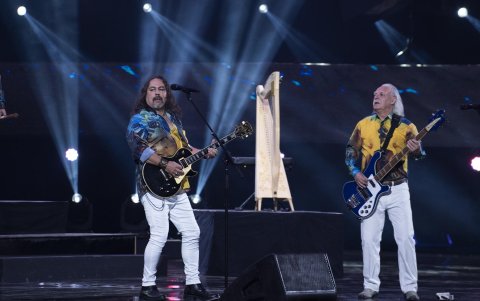 El grupo chileno Los Jaivas se presenta en el Festival de Viña del Mar hoy, en el escenario de la Quinta Vergara, en Viña del Mar (Chile). El Festival de Viña del Mar ha sido históricamente un escenario imprescindible para todo artista con influencia en Latinoamérica, siendo un amplio altavoz para su música o el lugar idóneo para presentar un nuevo trabajo.
