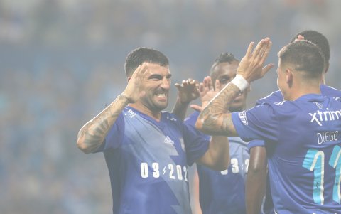 La complicidad de Alberti con el equipo quedó mostrado en el festejo de la Explosión Azul.