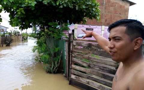 Así quedaron los barrios desde donde comenzaron las evacuaciones de decenas de familias.