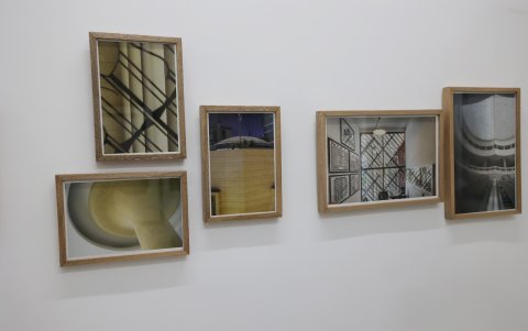 Elementos. Fotografías con detalles de la arquitectura del edificio donde funcionó el antiguo Banco de Descuento.