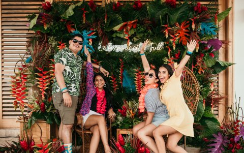 Erick Ruiz, Marjorie Rendón, Angélica Paredes y Yogney Cantos.