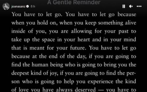 El polémico texto subido por Joana Sanz a su perfil.